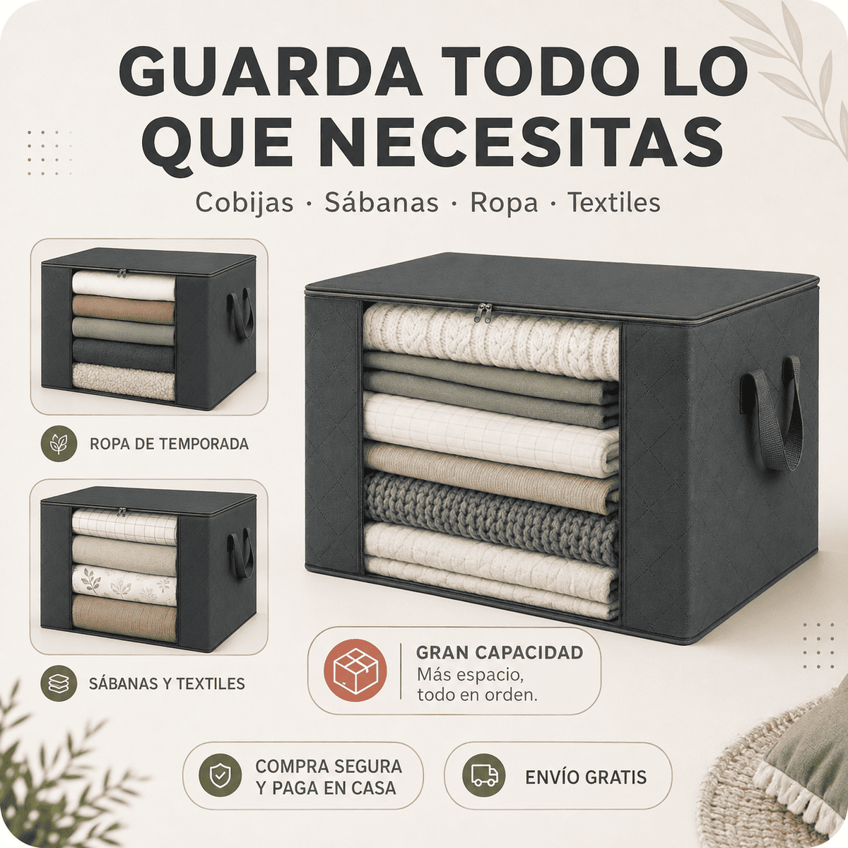 BOXORA™ - Cajas Organizadoras Plegables